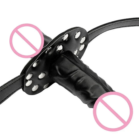 Double-Ended Mouth Strap-On Dildo - MiamiTeenyWeenyBikini.Com
