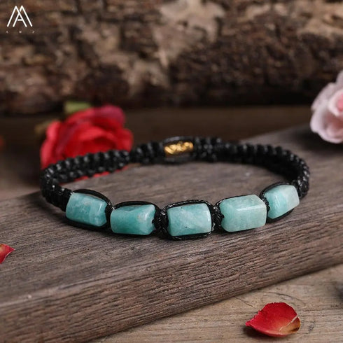 Natural Tourmaline Woven Bracelet