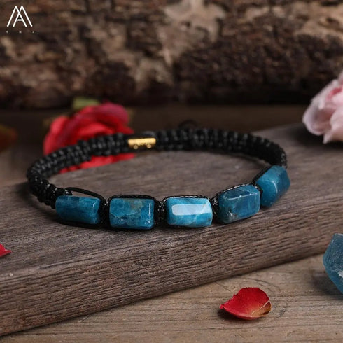 Natural Tourmaline Woven Bracelet