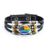 Rainbow Gay Leather Bracelet