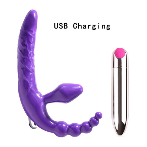 Lesbian Double Penetration Vibrator
