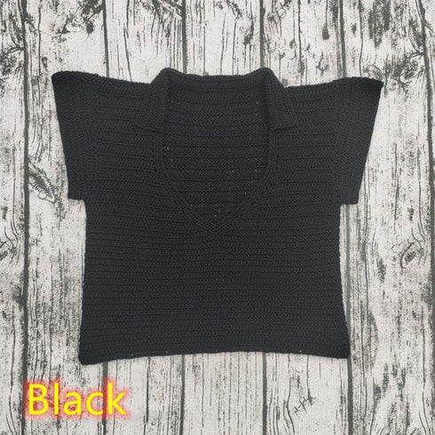 Rainbow Hand Crochet Top