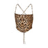 Leopard Backless Camisoles Vest