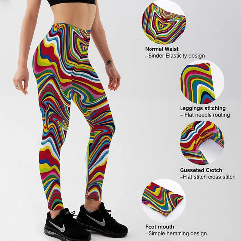 Oil Painting Leggings - MiamiTeenyWeenyBikini.Com