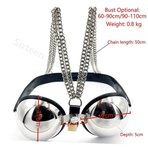Stainless steel bra - MiamiTeenyWeenyBikini.Com