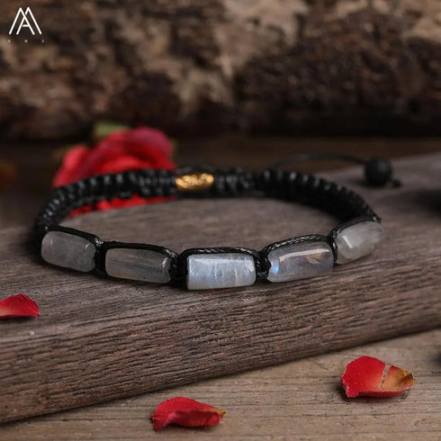 Natural Tourmaline Woven Bracelet