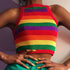 Colorful Striped Sexy Sling - MiamiTeenyWeenyBikini.Com
