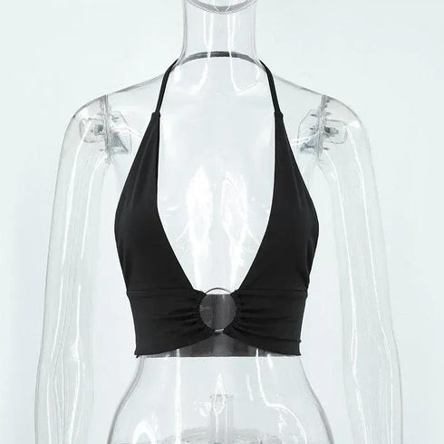 Super Hot Backless Chest Halter - MiamiTeenyWeenyBikini.Com