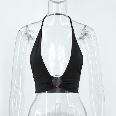 Super Hot Backless Chest Halter