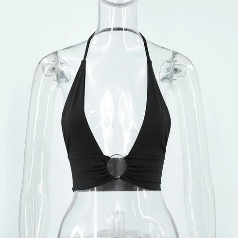 Super Hot Backless Chest Halter - MiamiTeenyWeenyBikini.Com