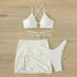 Desire Three Piece White Swimsuit - MiamiTeenyWeenyBikini.Com