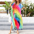 Bali Style Rainbow Beach Dress - MiamiTeenyWeenyBikini.Com
