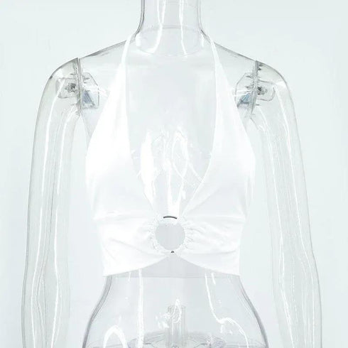 Super Hot Backless Chest Halter - MiamiTeenyWeenyBikini.Com