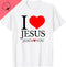 I LOVE JESUS - JESUS LOVES YOU - CHRISTIAN T-Shirt - MiamiTeenyWeenyBikini.Com