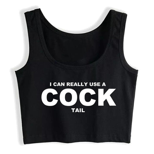 I Can Really Use A Cocktail Crop Top