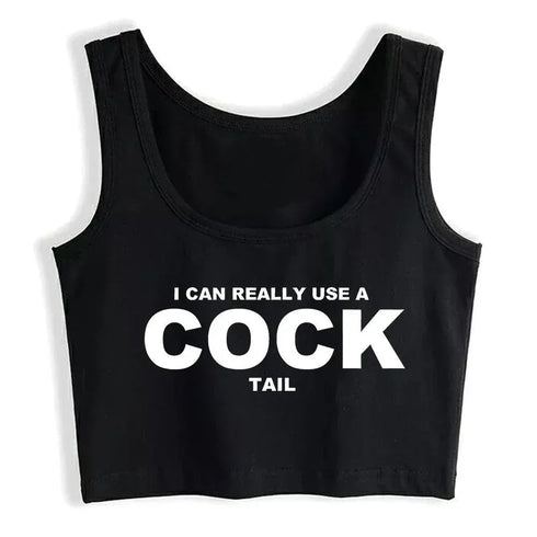 I Can Really Use A Cocktail Crop Top - MiamiTeenyWeenyBikini.Com