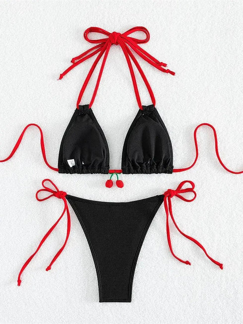 Strawberry Designer Bikini - MiamiTeenyWeenyBikini.Com