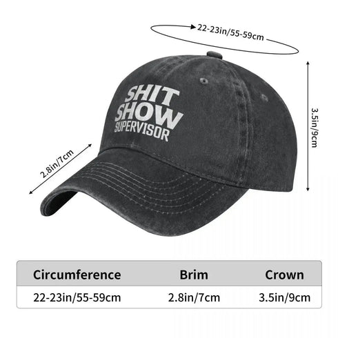 Shit Show Supervisor Baseball Cap - MiamiTeenyWeenyBikini.Com