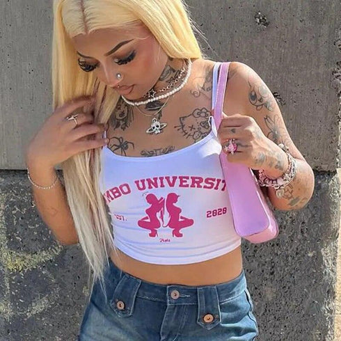Bimbo University Crop Top - MiamiTeenyWeenyBikini.Com