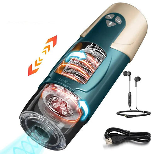 Telescopic Rotation Male Masturbator