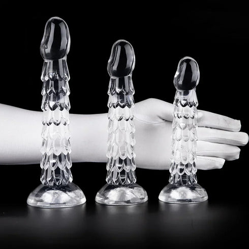 Dragon Scale Transparent Dildo - MiamiTeenyWeenyBikini.Com
