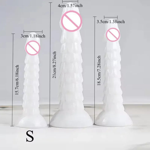 Dragon Scales White Dildo - MiamiTeenyWeenyBikini.Com