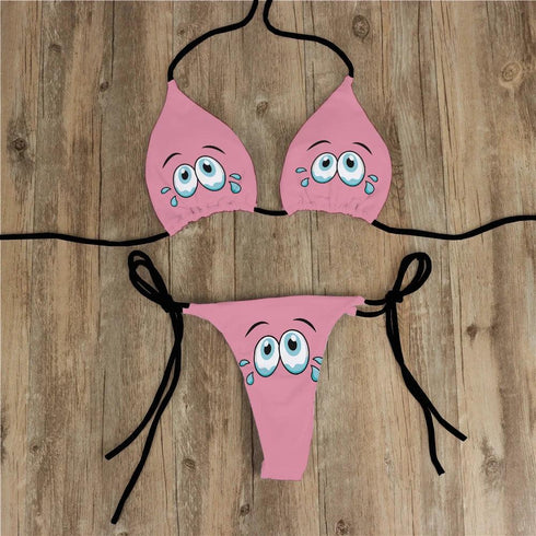 Funny Face Bikini Set