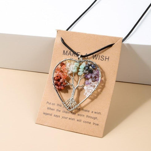 7 Chakras Tree Of Life Pendant