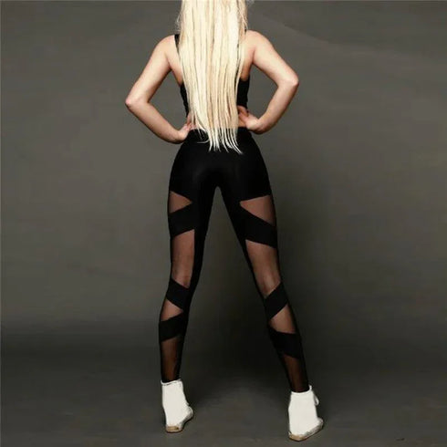High Waist Mesh Leggings - MiamTeenyWeenyBikini.Com