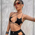 Drawstring Gothic Five Pointed Star Top - MiamiTeenyWeenyBikini.Com