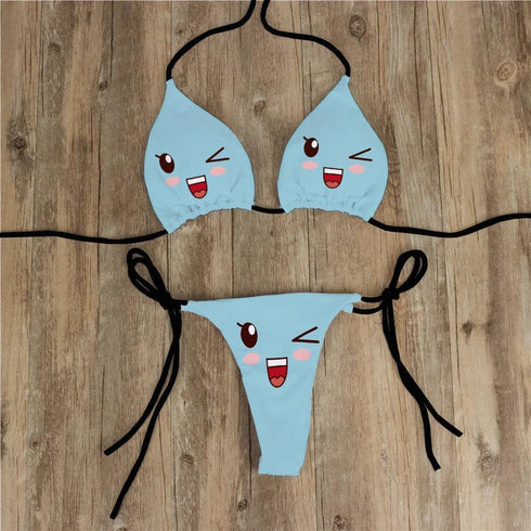 Funny Face Bikini Set - MiamiTeenyWeenyBikini.Com