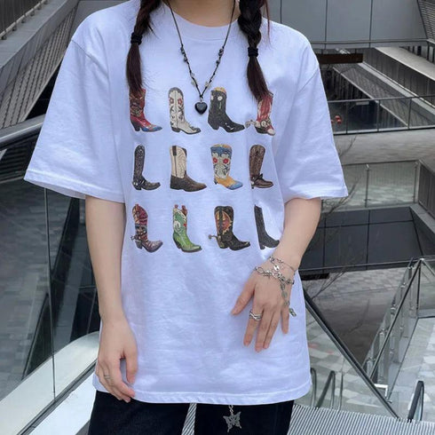 Texas Western Boot T-Shirt - MiamiTeenyWeenyBikini.Com