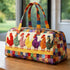GF Funny Art Chicken Print Quilted Duffle Bag Bohemian Style 2026 Personalized Custom Travel Tote Women Men Weekender Bag - MiamiTeenyWeenyBikini.Com