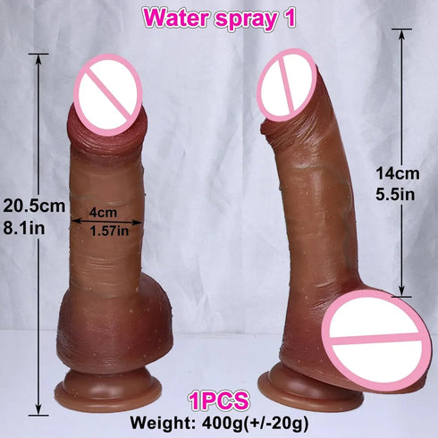 Water Spray Suction Cup Dildo - MiamiTeenyWeenyBikini.Com