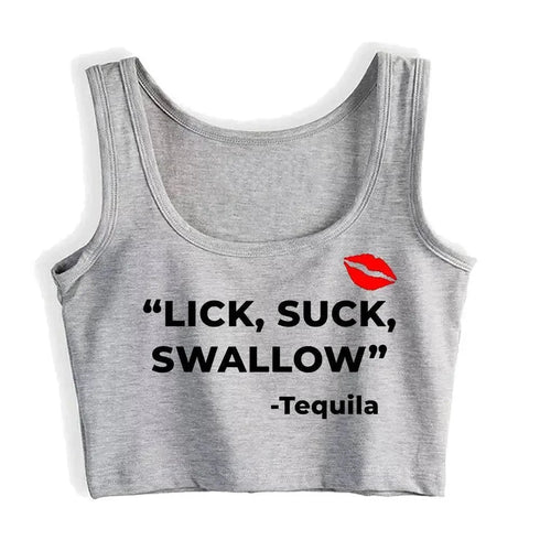 Lick Suck Swallow Tequila Top - MiamiTeenyWeenyBikini.Com