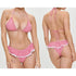 Lace-up Halter Neck Frill Trim Padded Bra + Thong Skirt Swimsuit - MiamiTeenyWeenyBikini.Com