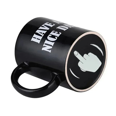 Middle Finger Ceramic Coffee Cup - MiamiTeenyWeenyBikini.Com