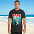 Paws Cat And Mouse Funny Parody Kitten Lover T-Shirt – Oversized Summer Essential