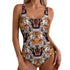 Caspian Tiger One-Piece Swimwear - MiamiTeenyWeenyBikini.Com