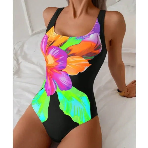 Summer Print One-Piece Swimsuit - MiamiTeenyWeenyBikini.Com