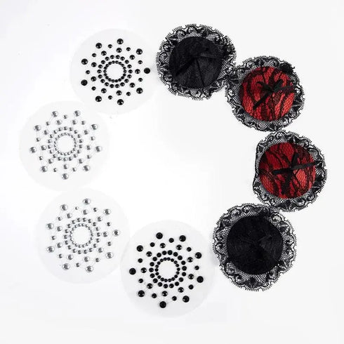 Crystal Rhinestone Nipple Pasties - MiamiTeenyWeenyBikini.Com