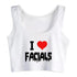 I Love Facials Tank Top - MiamiTeenyWeenyBikini.Com