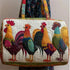 GF Funny Art Chicken Print Quilted Duffle Bag Bohemian Style 2026 Personalized Custom Travel Tote Women Men Weekender Bag - MiamiTeenyWeenyBikini.Com