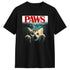 Paws Cat And Mouse Funny Parody Kitten Lover T-Shirt – Oversized Summer Essential- MiamiTeenyWeenyBikini.Com