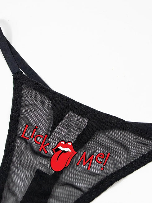 Lick Me Mesh Panties - MiamiTeenyWeenyBikini.Com