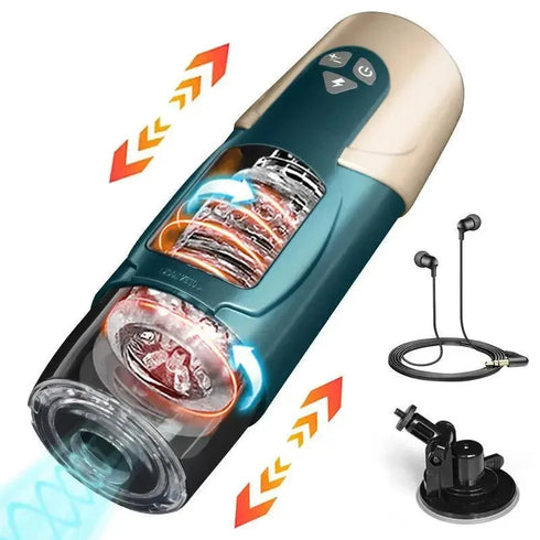 Telescopic Rotation Male Masturbator - MiamiTeenyWeenyBikini.Com