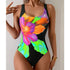 Summer Print One-Piece Swimsuit - MiamiTeenyWeenyBikini.Com