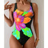 Summer Print One-Piece Swimsuit - MiamiTeenyWeenyBikini.Com