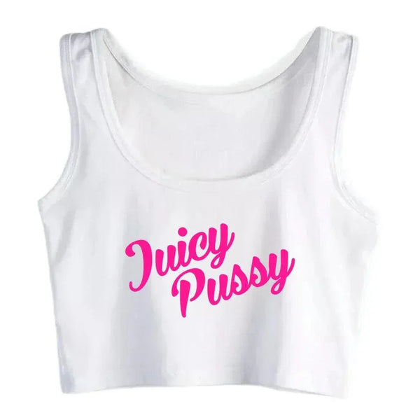 Juicy Pussy Crop Top - MiamiTeenyWeenyBikini.Com