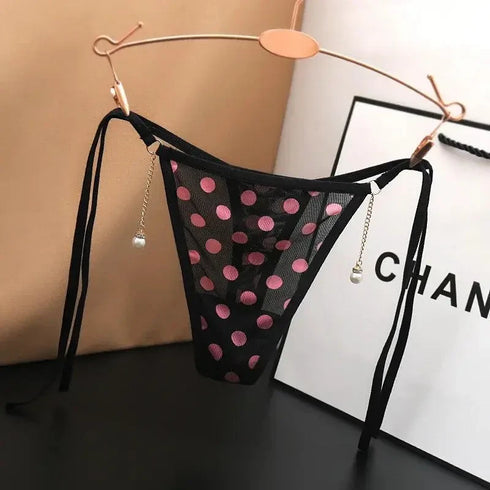 Lace-Up Transparent Panties - MiamiTeenyWeenyBikini.Com